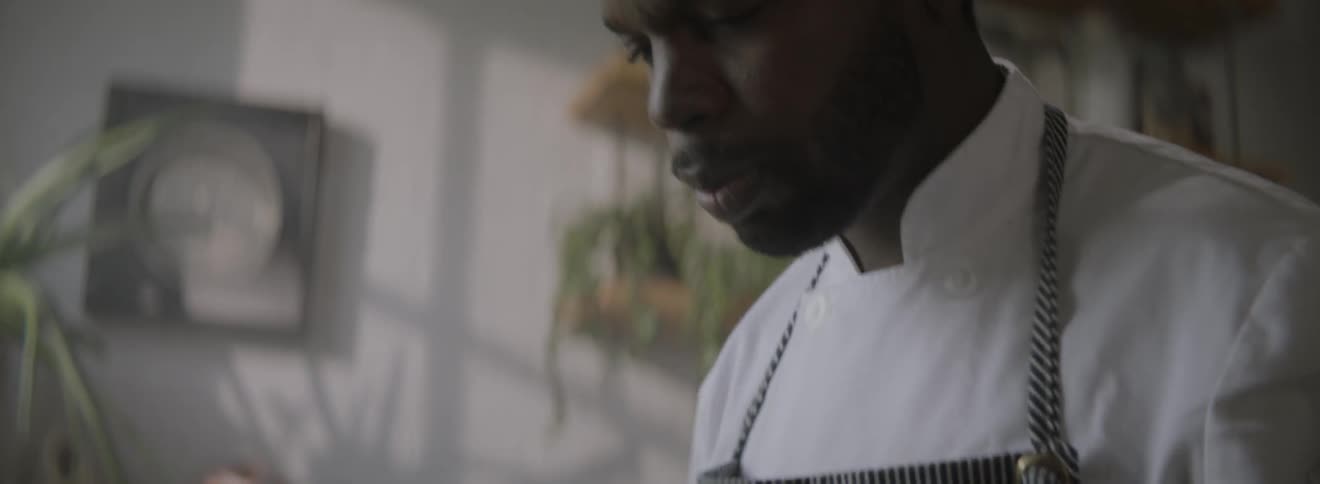 A man preparing a meal