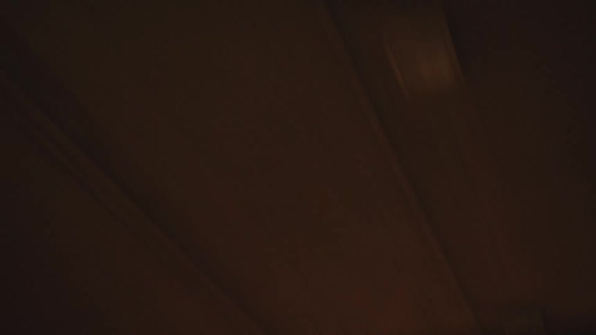 The ceiling of a tunnel with streetlights