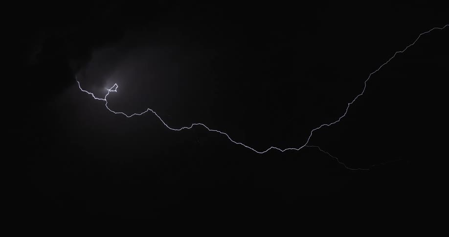 The sky with a lightning storm with clouds