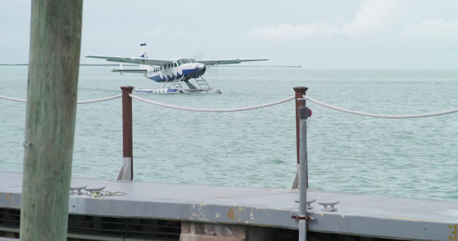 A seaplane on the water