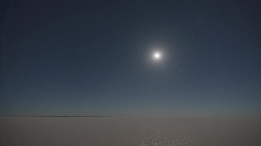 Time lapse view of a landscape is displayed