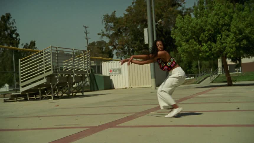 Black woman dancing