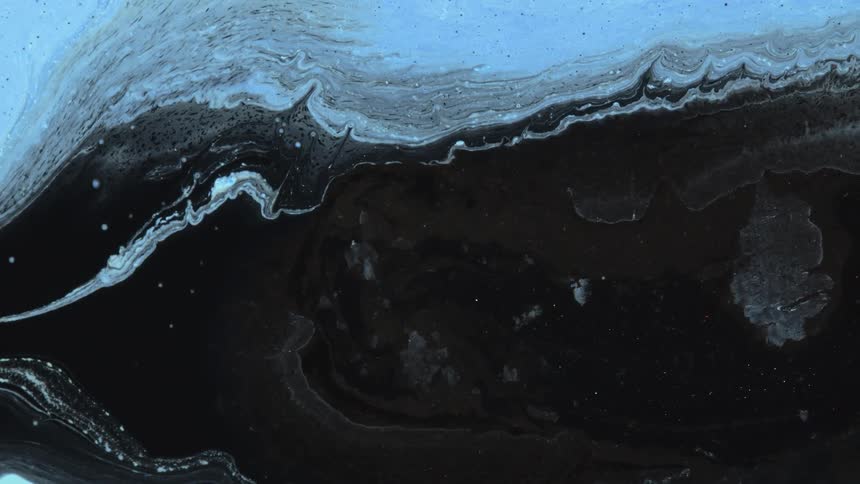 The liquid moves in the dark area