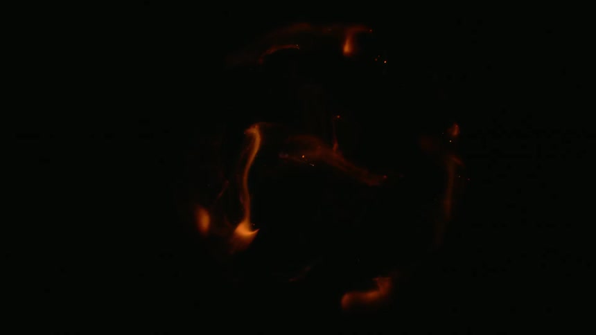 A view of a fireball exploding