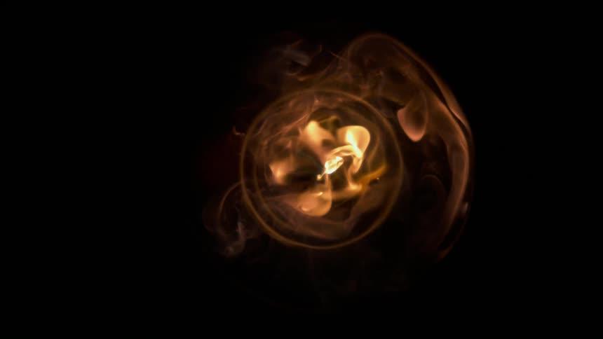 Black orange and yellow colors that look like fire burning