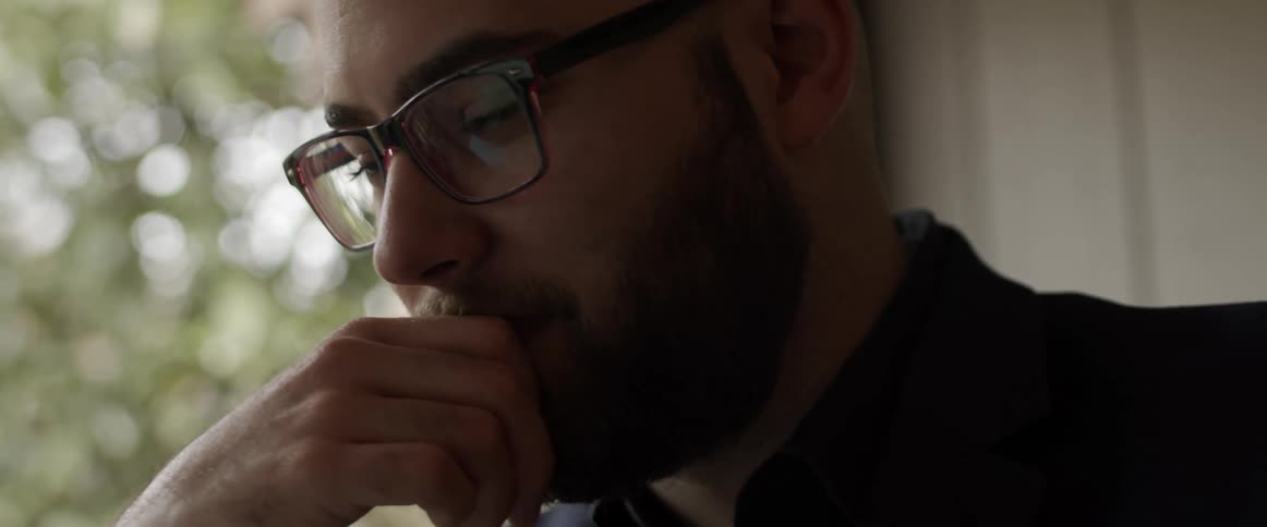 A man sitting and thinking