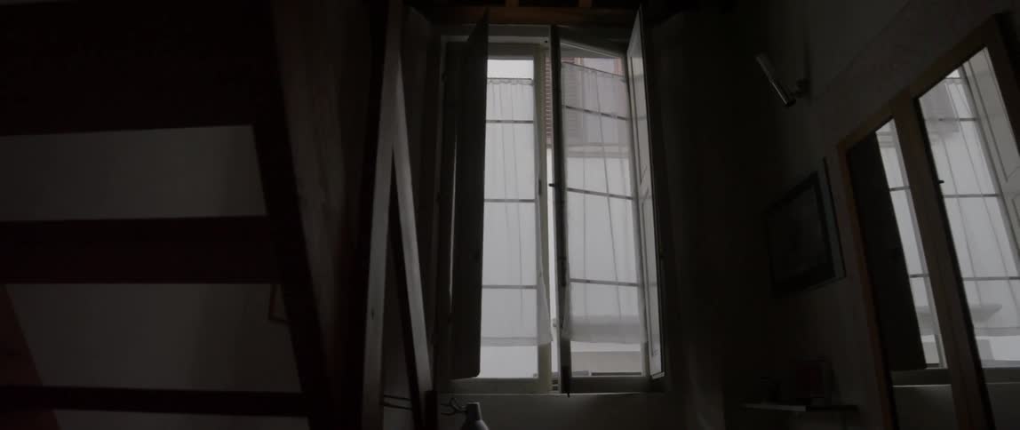 View of a partially open window