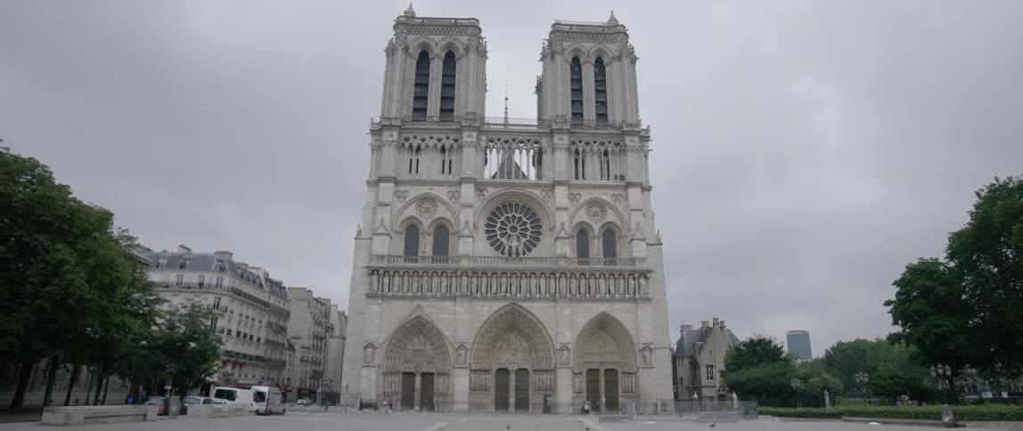 A large building downtown