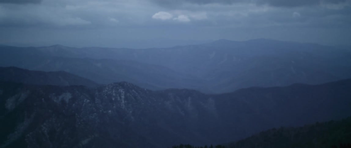 Mist covered mountains