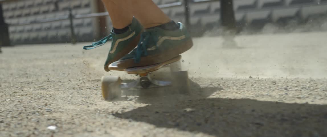 A person that is skateboarding
