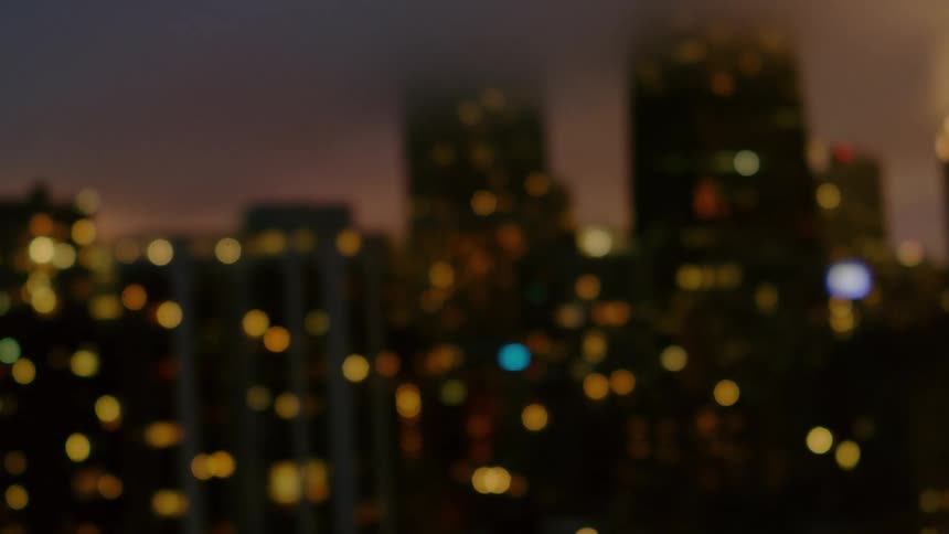 Aerial out of focus Chicago