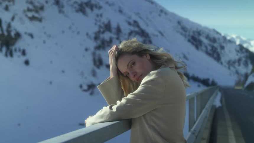 A portrait of a woman outdoors