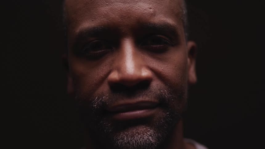 A close up face portrait of a man