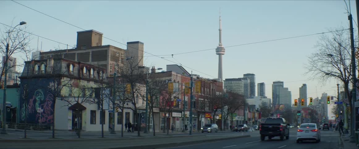 The cn tower concrete communications and observation tower located in the citys downtown core of toronto
