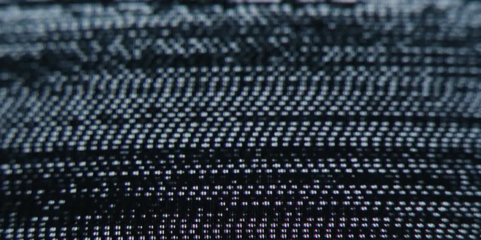 Black white and gray colors that look like static on a television screen
