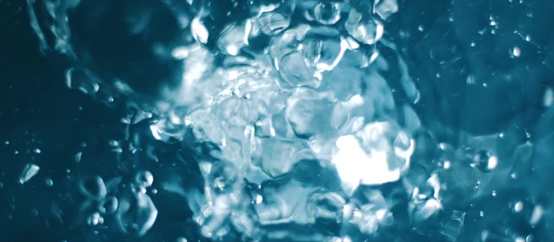 Water bubbles and ripples