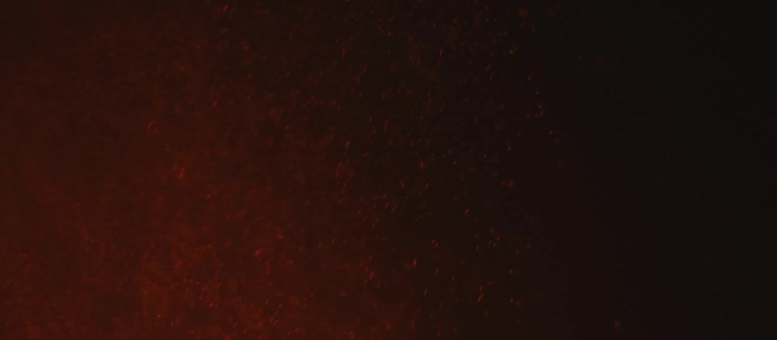 Smoke and fire in pitch black