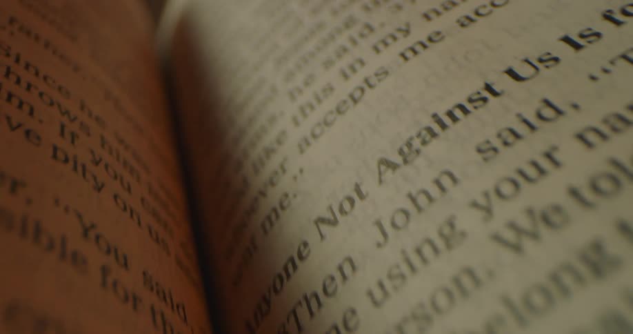 A close up view of text in a book