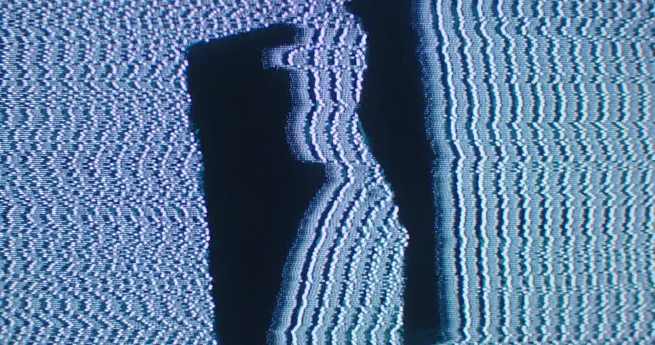 A digitalized outline of a man is displayed