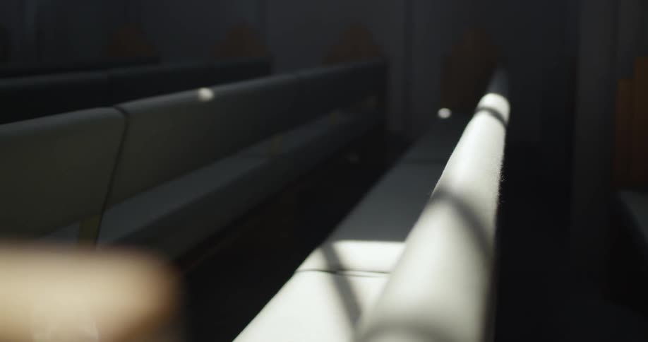 Church pews inside a church
