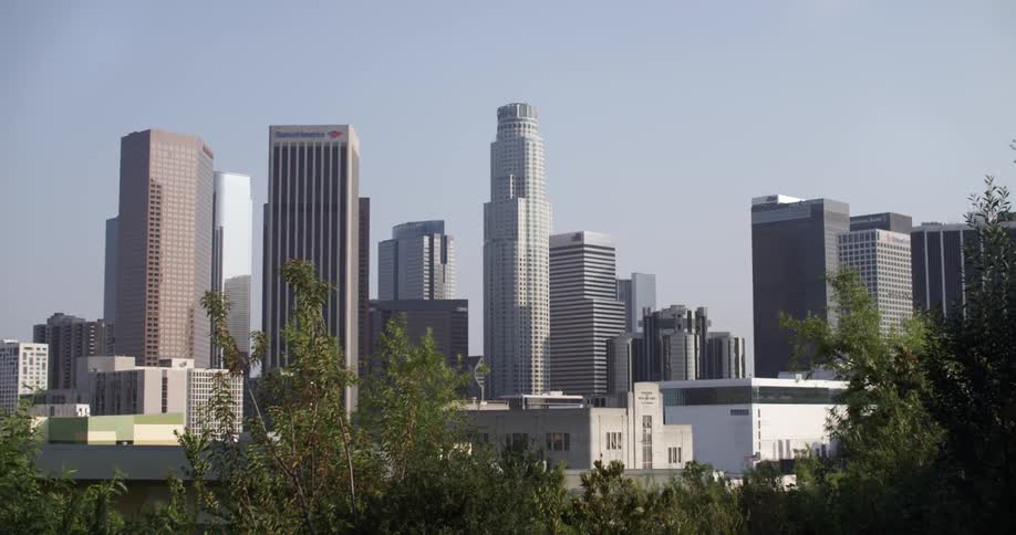 Looking at a city skyline