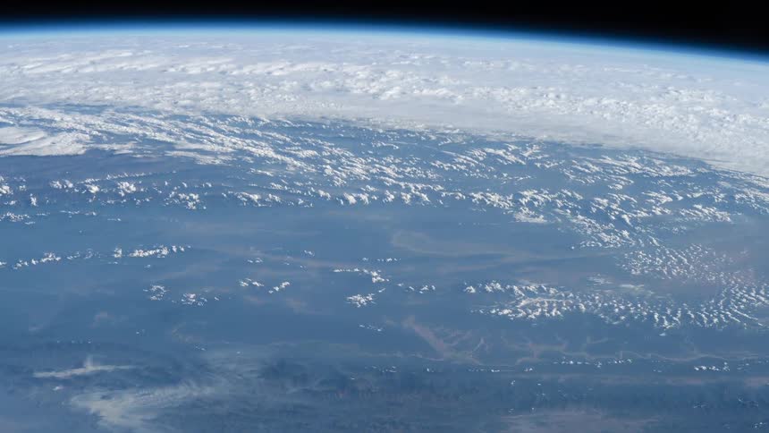 A view of earth from space