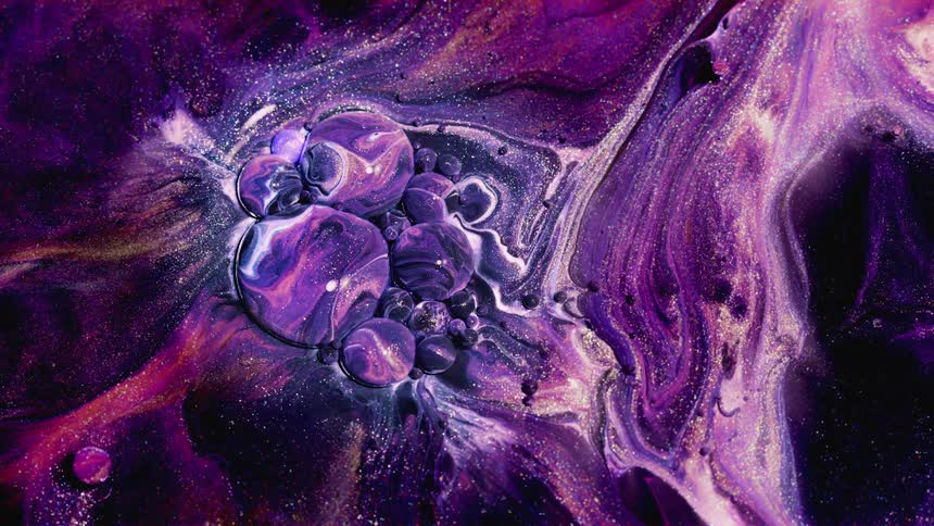 The colors are bubbling and moving around