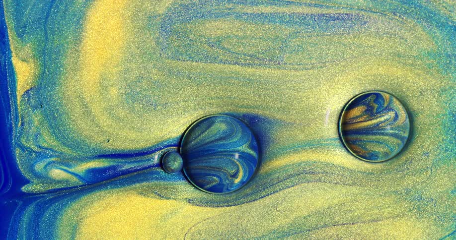 A footage of modern art paint