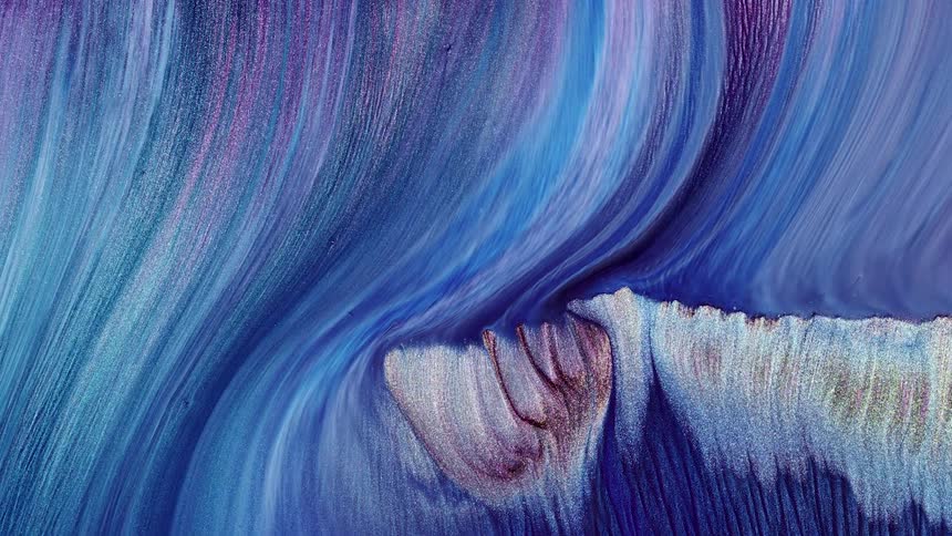 The colors move and slowly fall
