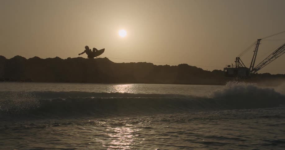 A person surfing on waves outdoors