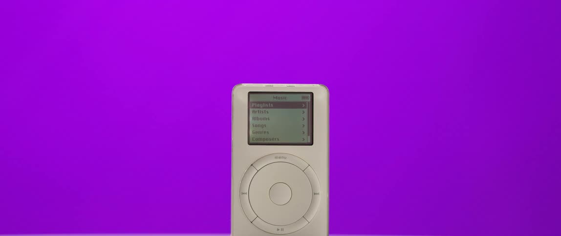 An old music player is on display