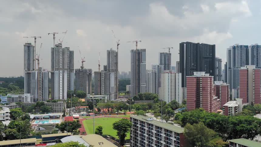 Buildings being developed