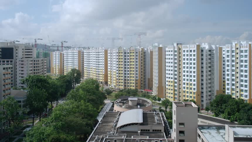 A row of buildings all go up at the same time