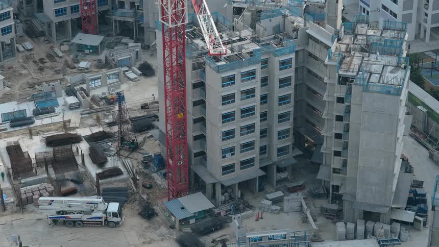Building being constructed