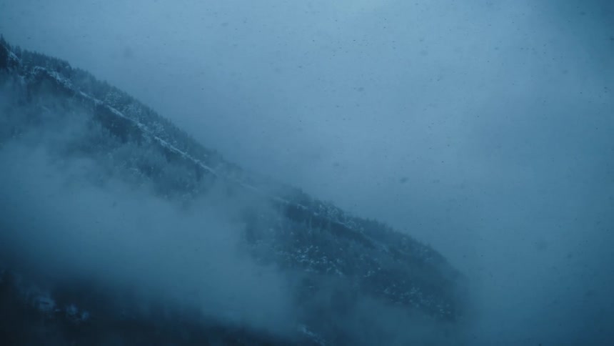 Mountain covered in snow