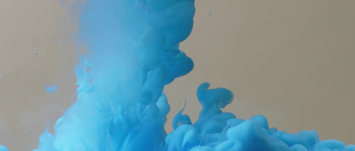 Flowing blue liquid