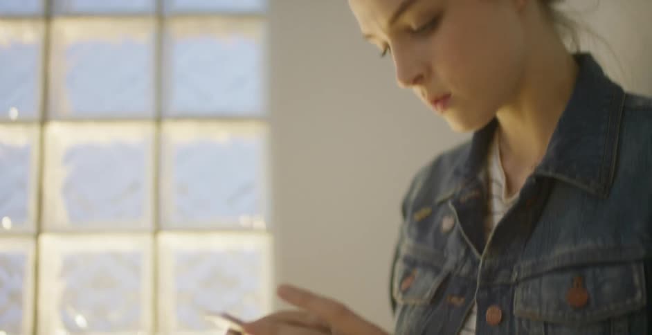 A person using their phone