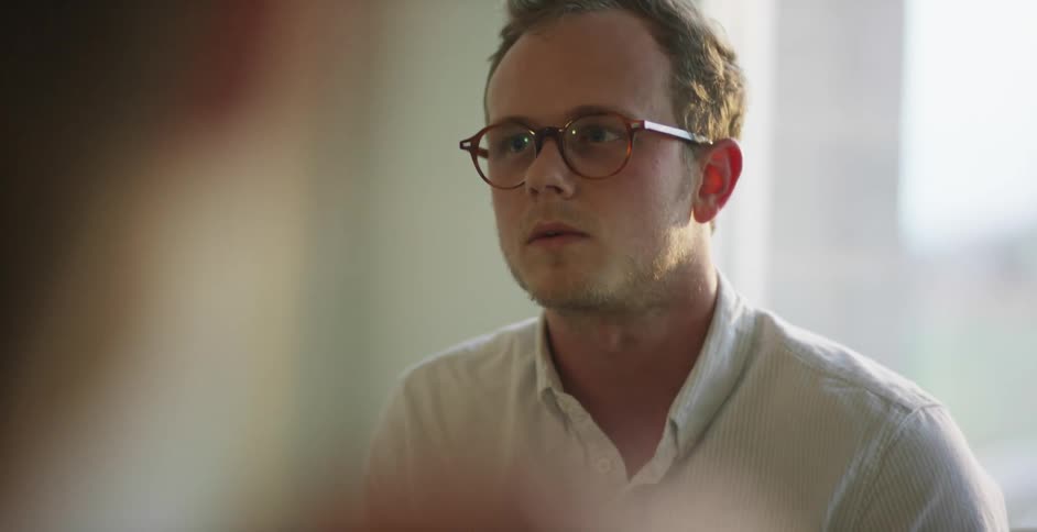 A person in glasses