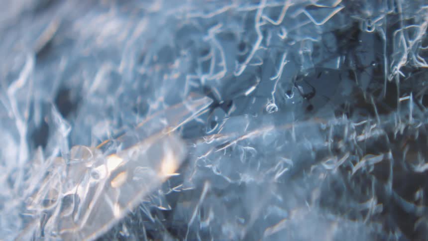 Reflective ice melts from within