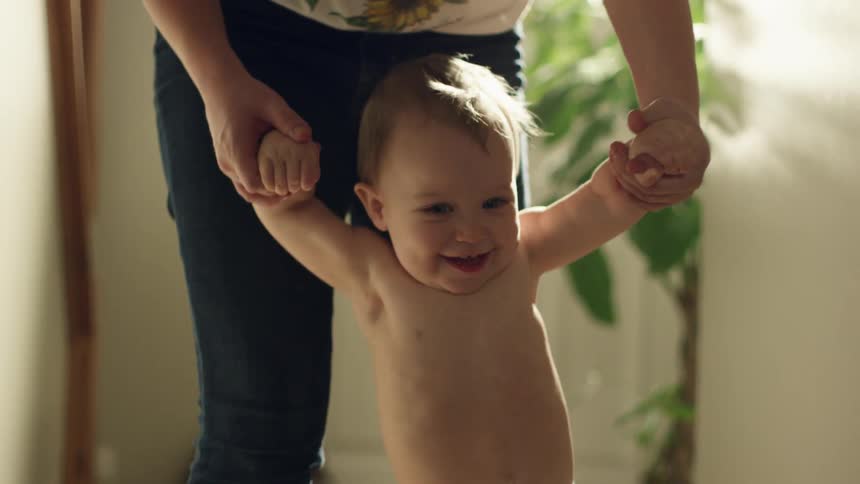 Baby standing up