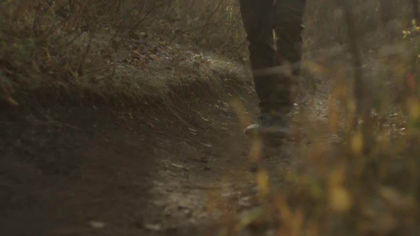 Man walking in nature