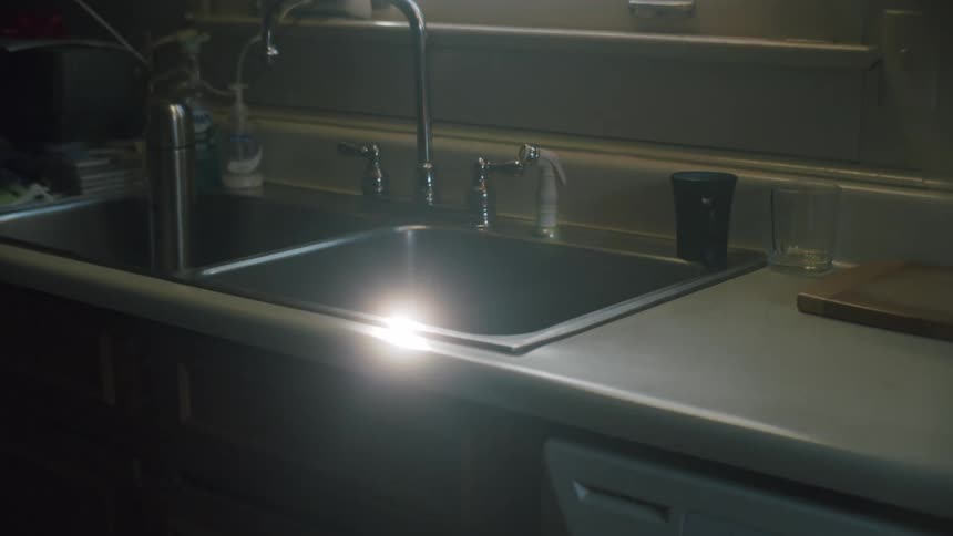Sink in kitchen