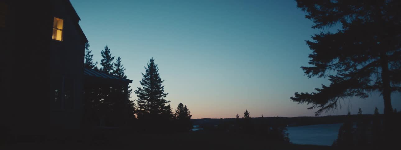 Blue and orange sunset