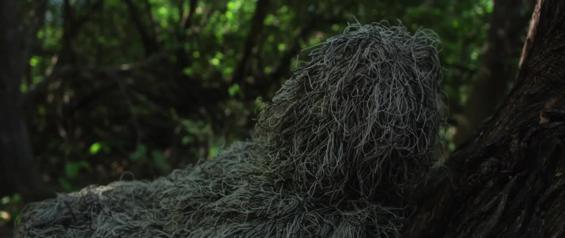 A plant creature waking up in a wooded forest