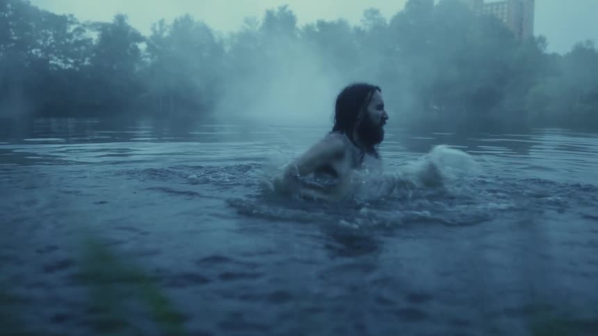 Human male in water