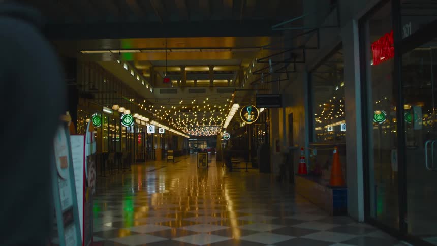 Barely occupied mall
