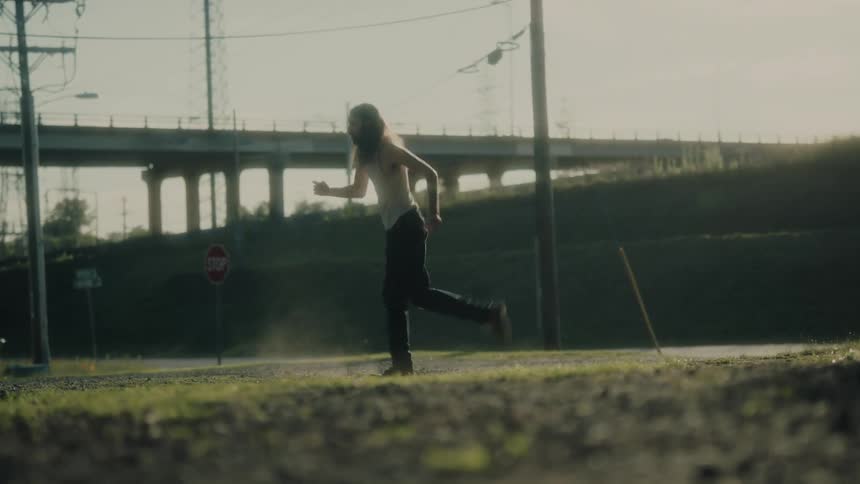 A man dancing outside