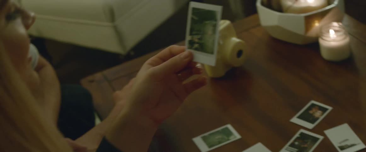 A couple looking through photographs