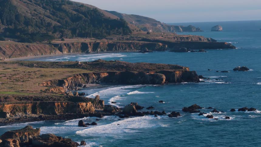Surf reaches shoreline