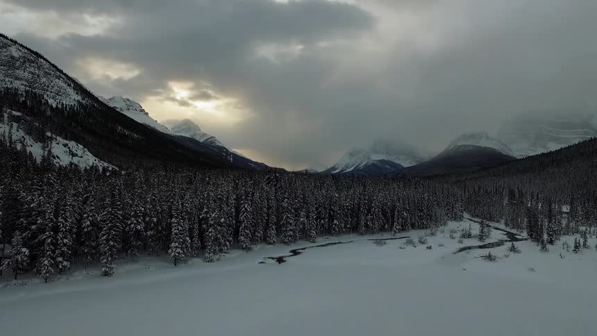 Winter Mountain Aerials